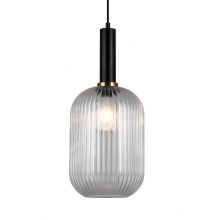 Antiola lampa wisząca czarna/przezroczysta 1x40W E27